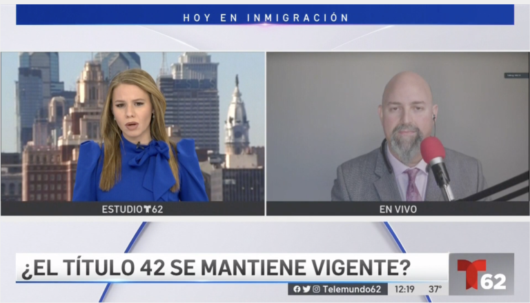 Entrevista de Telemundo 62 sobre Título 42